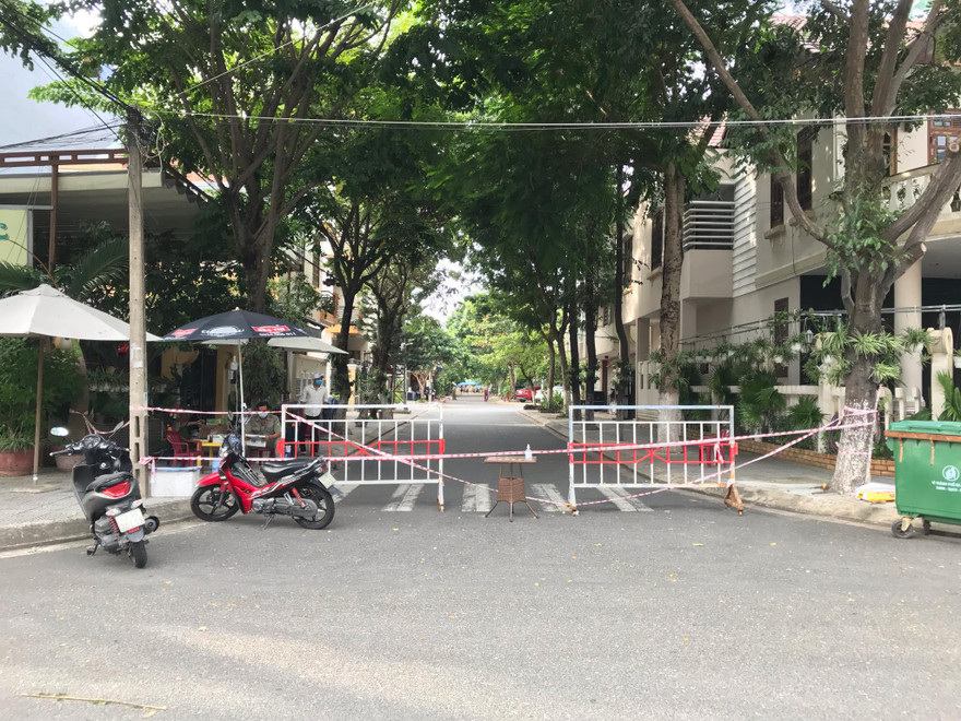 Khu vực từ số 02 đến 48 đường Hồ Huân Nghiệp đã được thiết lập vùng cách ly y tế. 