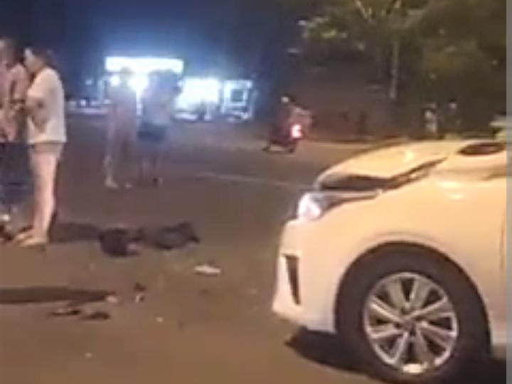 Hiện trường vụ tai nạn.