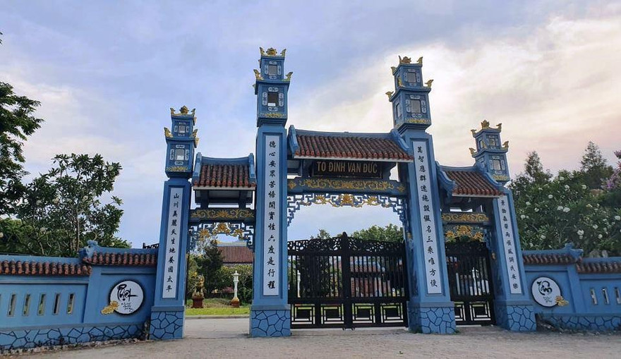 Tổ đình Vạn Đức, nơi bệnh nhân COVID-19 từng đến.