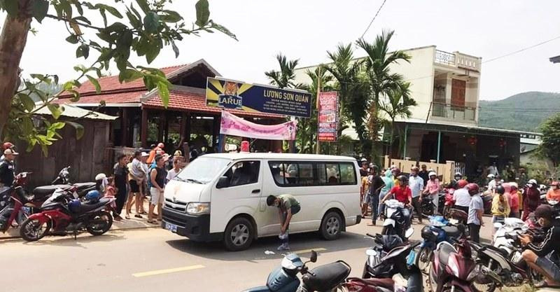 Hiện trường nơi xảy ra vụ việc.