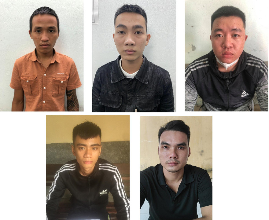Các đối tượng bị bắt tạm giam. Ảnh CTV