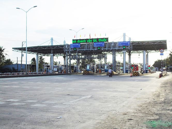 Trạm BOT Cai Lạy đã được dịch chuyển so với dự kiến ban đầu? Ảnh Nhật Huy