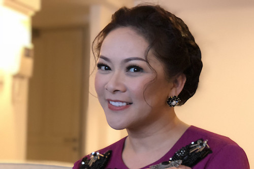 Như Quỳnh trong buổi giao lưu chiều 6/1.