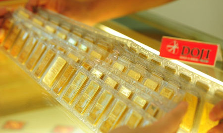 Giá vàng tăng vọt vì USD yếu. Ảnh: PV.