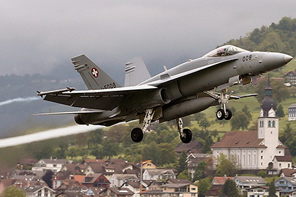 Chiến đấu cơ F/A-18 của Thụy Sĩ. Ảnh: Reuters