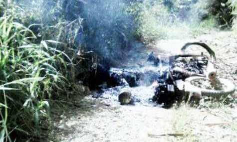 Hiện trường vụ cháy.