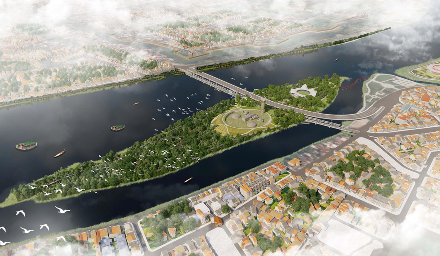 Phối cảnh công viên Thiên niên kỷ tại Dã Viên