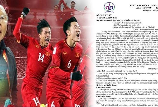 Đề Ngữ văn gây tranh luận của Trường THPT Nguyễn Du