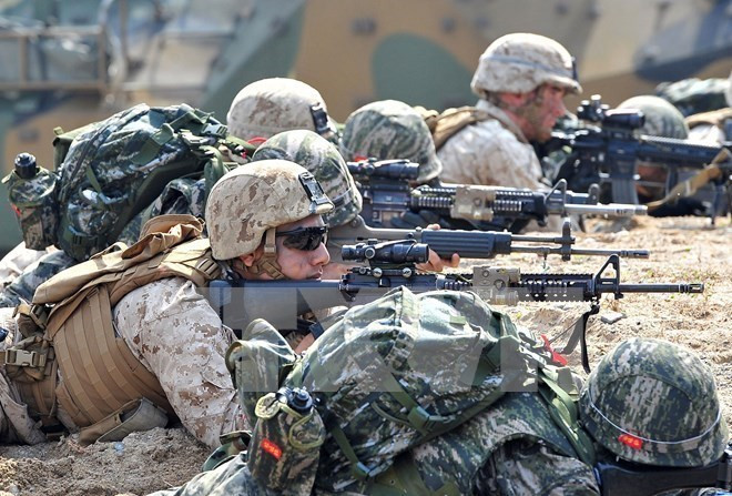 Mỹ và Hàn Quốc bắt đầu tập trận chung thường niên Đại bàng non