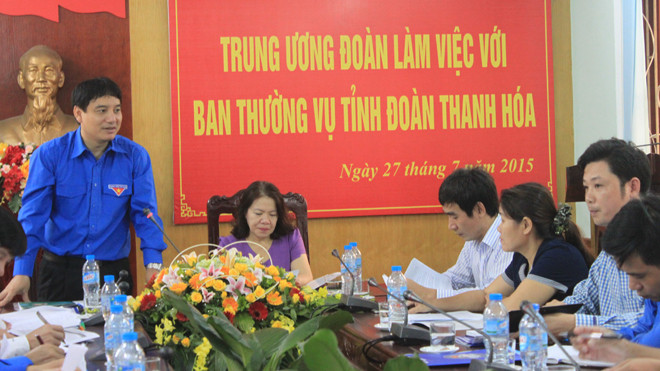  Toàn cảnh buổi làm việc. Ảnh: Hoàng Lam