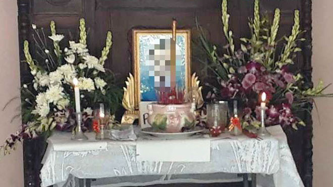 Di ảnh người đàn ông xấu số