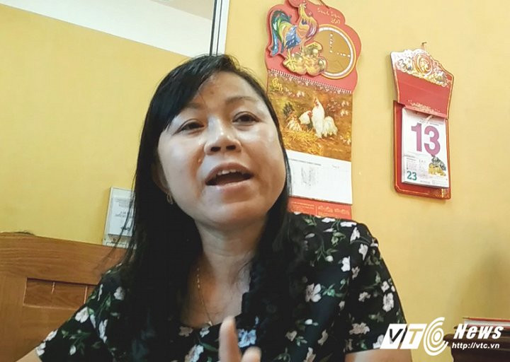 Bà Bùi Thị Sinh, Hiệu trưởng Trường Tiểu học Hải Bối (Đông Anh, Hà Nội). Ảnh Vtc News