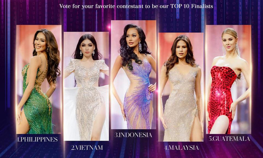 Sau màn hất váy 'gây bão' ở bán kết, Ngọc Thảo leo lên top 2 bình chọn ở Miss Grand 