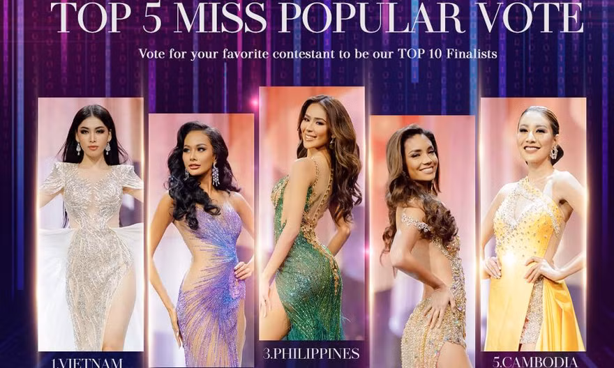 Ngọc Thảo dẫn đầu bình chọn trước đêm chung kết Miss Grand 