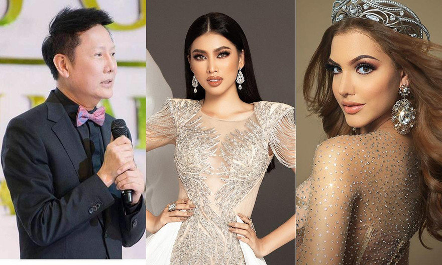 Chủ tịch và đương kim Miss Grand phấn khích với màn 'tạo nét' của Ngọc Thảo ở bán kết