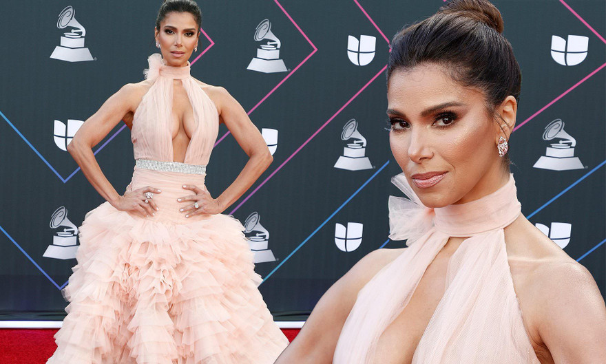 Hoa hậu Roselyn Sanchez 'thả rông' vòng một căng đầy trên thảm đỏ