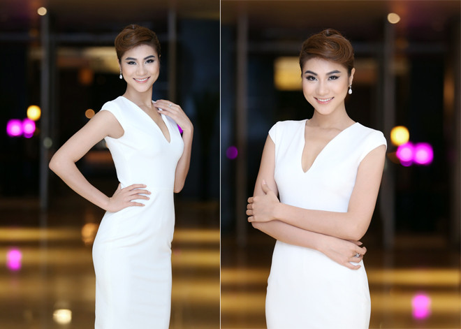 Siêu mẫu Kim Dung lấp ló vòng một gợi cảm