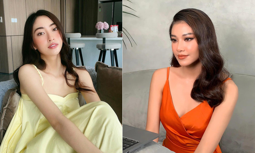 Lương Thuỳ Linh khoe vai trần quyến rũ, Kim Duyên mặc váy xẻ sâu nóng bỏng 