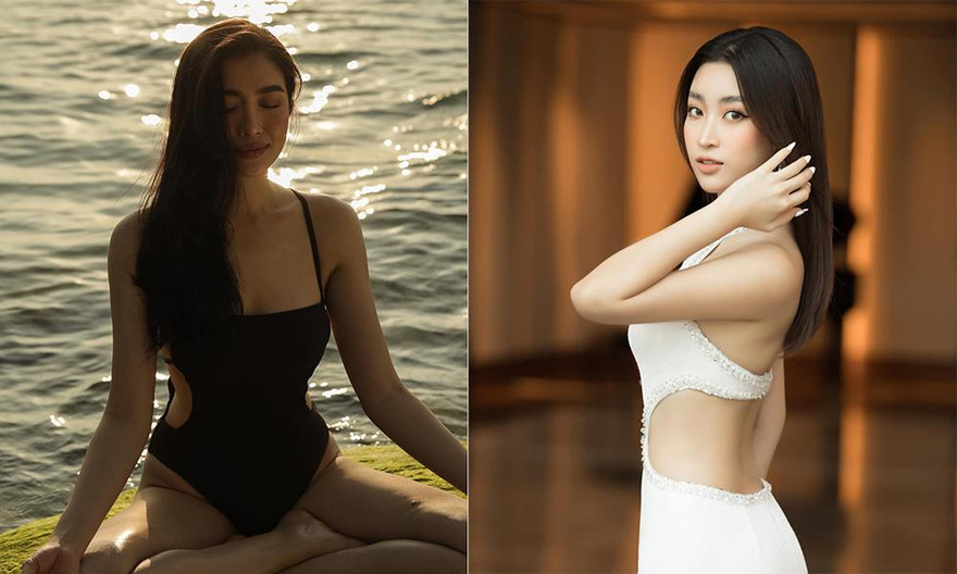 Đỗ Mỹ Linh diện váy cắt xẻ cực sexy, á hậu Lệ Hằng nóng bỏng với áo tắm 