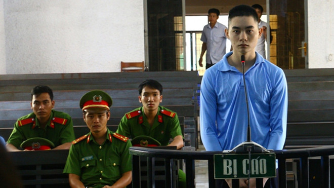 Bị cáo Duy tại tòa.