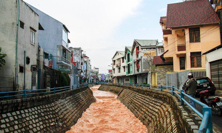 Suối Phan Đình Phùng nơi chị Duyên Anh bị nước cuốn.