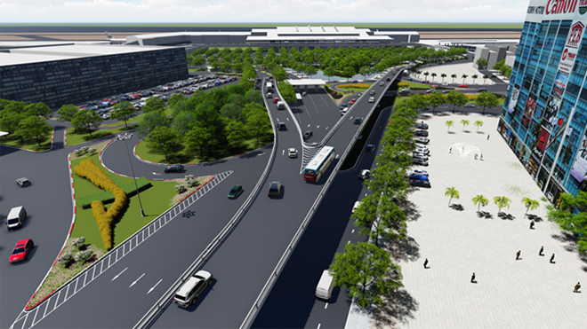 Xây hai cầu vượt 'giải vây' cho sân bay Tân Sơn Nhất