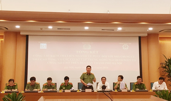 Kiểm tra đột xuất: Nhiều yếu kém về PCCC tại chung cư ở Hà Nội