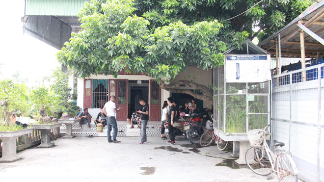 Khu vực nhà nạn nhân.