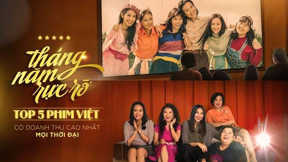 Tháng năm rực rỡ thu 84 tỷ, lọt top 5 phim Việt có doanh thu cao nhất