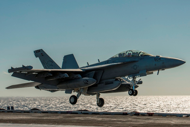 Máy bay tấn công EA-18G Growler. Ảnh: US Navy 
