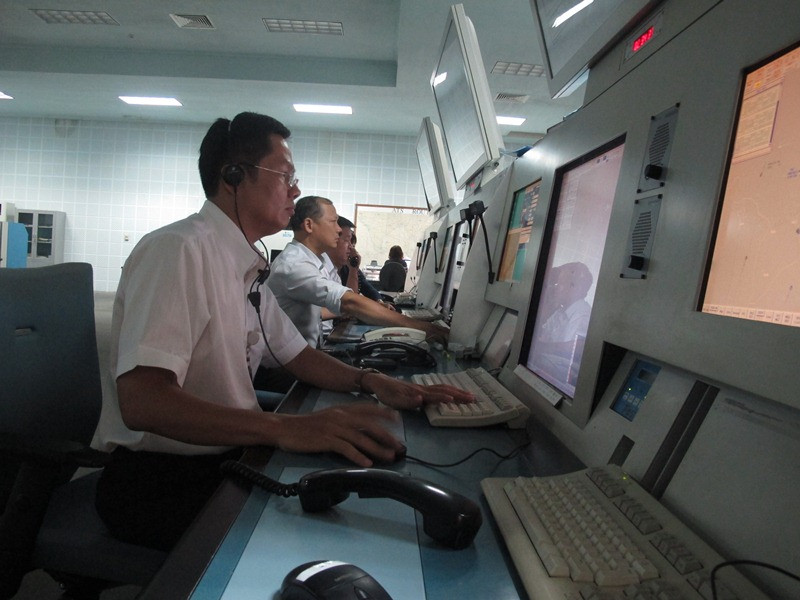 Bên trong Trung tâm Kiểm soát không lưu tại TP HCM. Ảnh: Bảo An