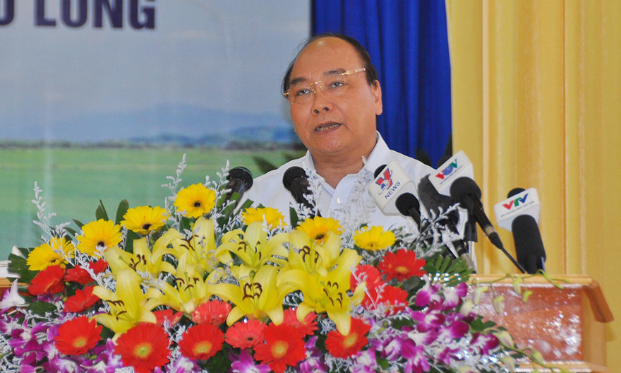 Thủ tướng Nguyễn Xuân Phúc phát biểu.