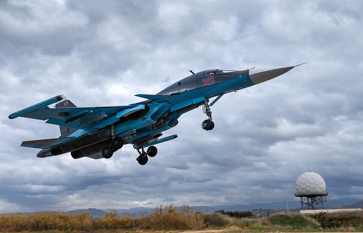 Tiêm kích - ném bom Su-34. Ảnh: Tass