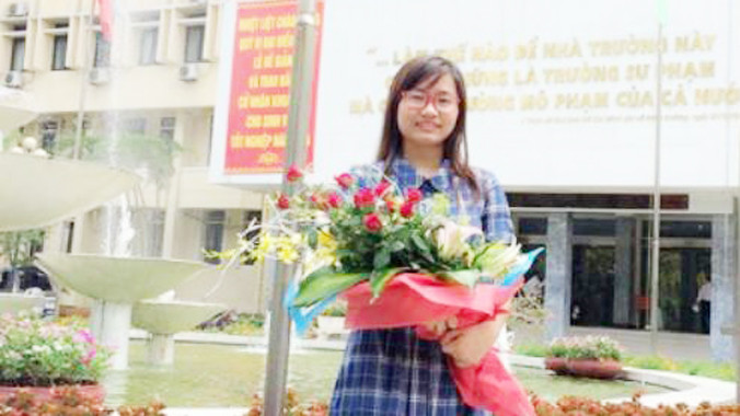 Thủ khoa đầu vào và đầu ra của ĐH Sư phạm Hà Nội Vũ Thu Thảo