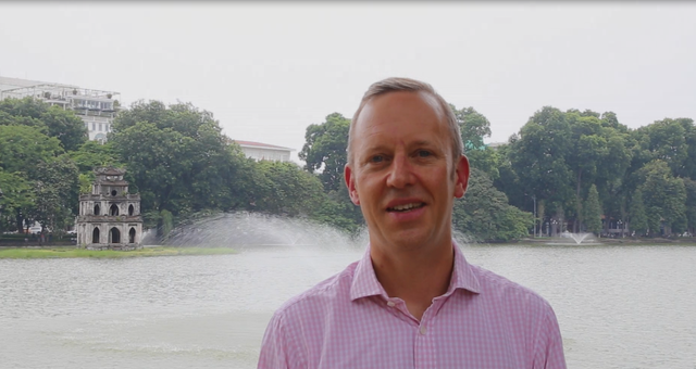 Đại sứ Vương quốc Anh tại Việt Nam Gareth Ward. Ảnh: Đại sứ quán Anh tại Hà Nội