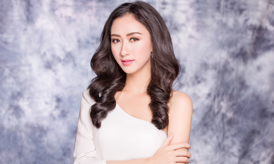 Á hậu 1 Hoa hậu Đại dương 2014 Lê Thị Hà Thu.