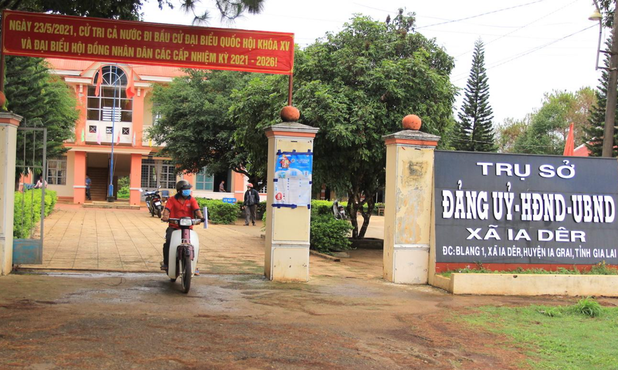 UBND xã Ia Dêr, một trong những đơn vị xảy ra sai phạm