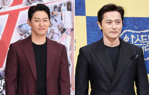 Hai tài tử Joo Jin Mo (trái) và Jang Dong Gun. Ảnh: MK.