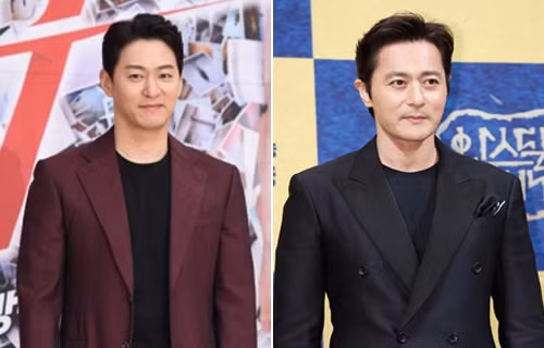 Hai tài tử Joo Jin Mo (trái) và Jang Dong Gun. Ảnh: MK.