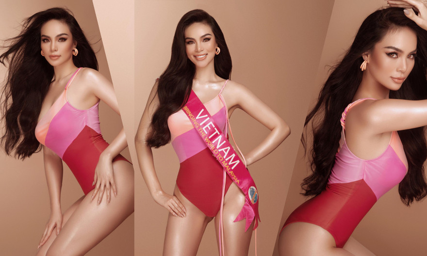 Đại diện Việt Nam tại Hoa hậu Du lịch quốc tế 2021 khoe dáng nóng bỏng với bikini