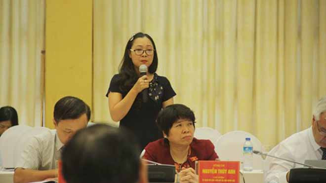 Đại biểu phát biểu tại hội nghị