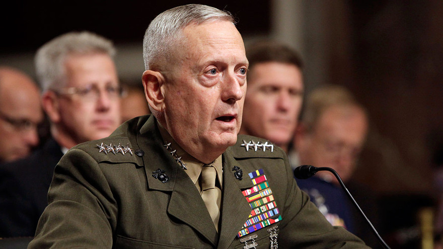 Tướng về hưu James Mattis. Ảnh: AP