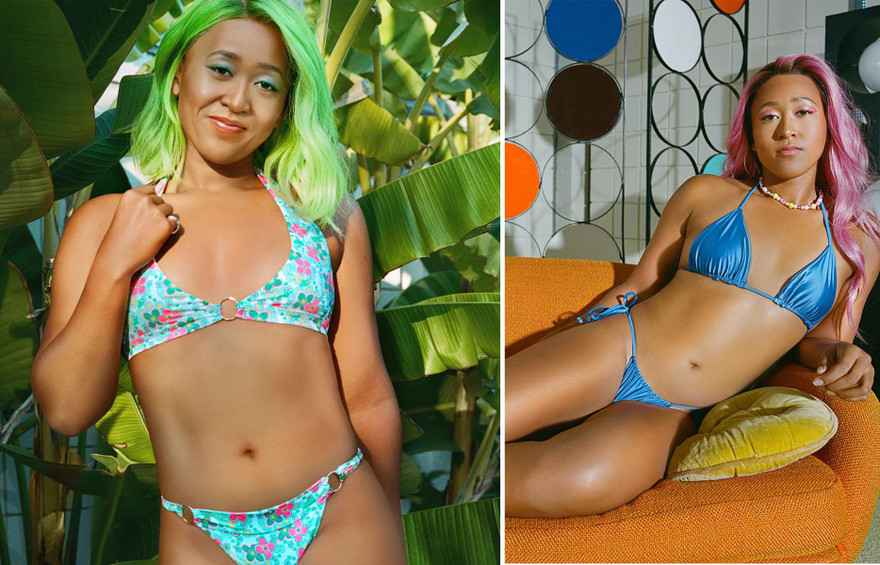  Vận động viên thắp đài lửa Olympic Tokyo làm mẫu áo tắm