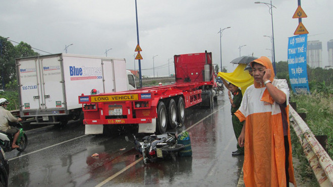 Hiện trường tai nạn.