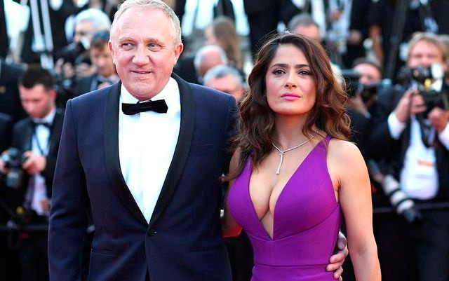 Salma Hayek bên chông Francois-Henri Pinault trong một sự kiện