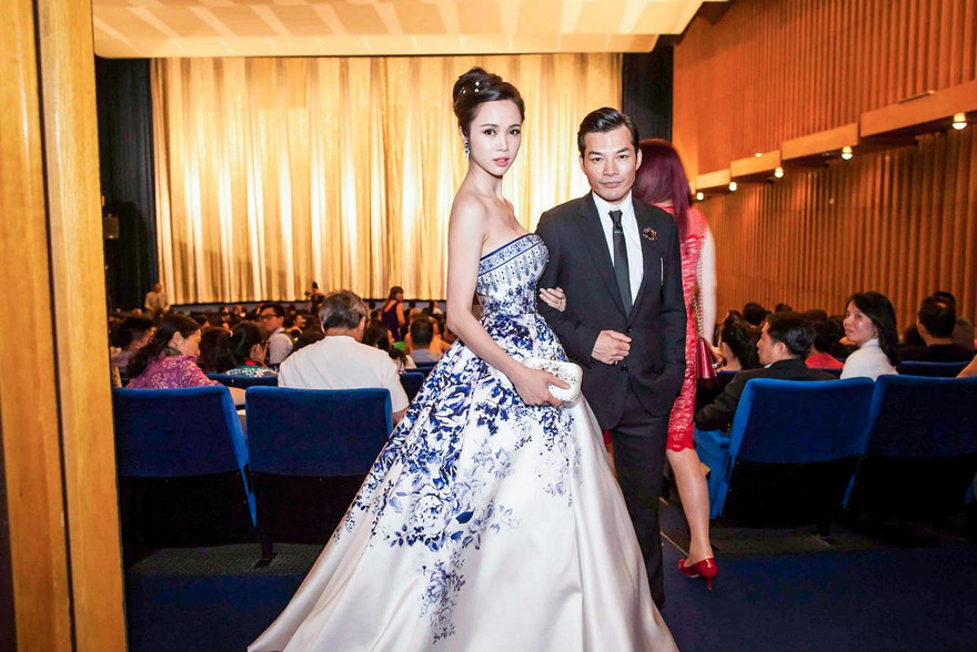 Vũ Ngọc Anh và Trần Bảo Sơn tại lễ ra mắt phim 'Quyên'