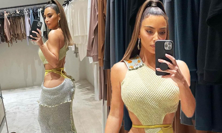 Kim Kardashian lại gây 'bão' mạng xã hội khi khoe vòng 3 hơn 100cm