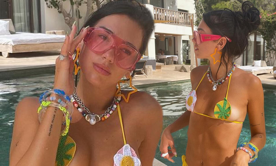 Dua Lipa diện bikini nhỏ xíu lạ mắt, khoe tối đa đường cong gợi cảm