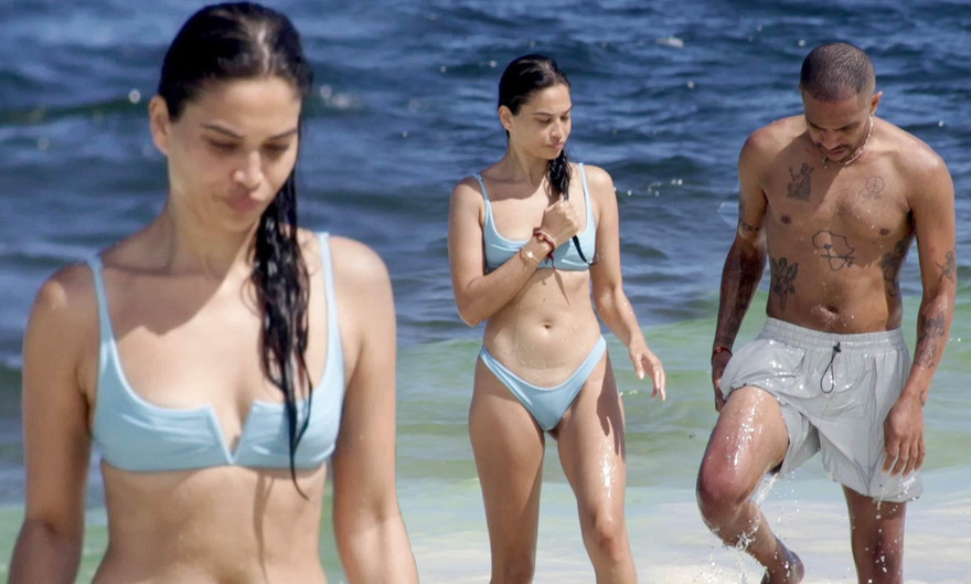 Shanina Shaik khoe dáng nóng bỏng với bikini khi đi biển với bạn trai