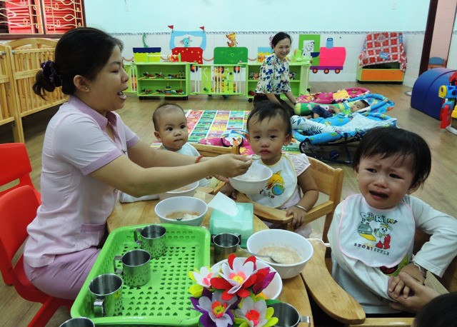Cơ sở mầm non sẽ được tiếp nhận trông trẻ từ 3 tháng tuổi? (Ảnh mang tính minh họa)